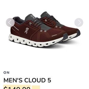 On Running Men's Cloud 5 Shoes - Brown and Gray